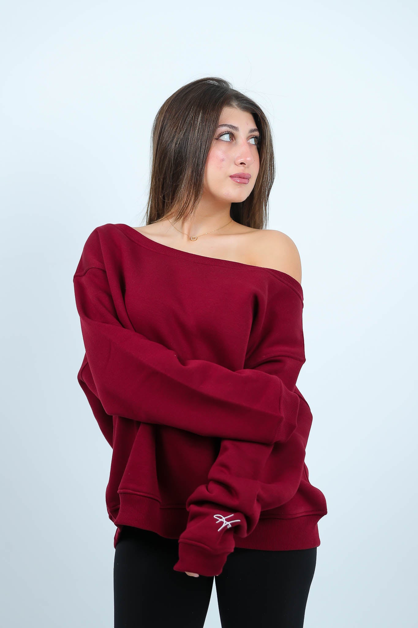 STITCHED SWAY OFFSHOULDER TOP