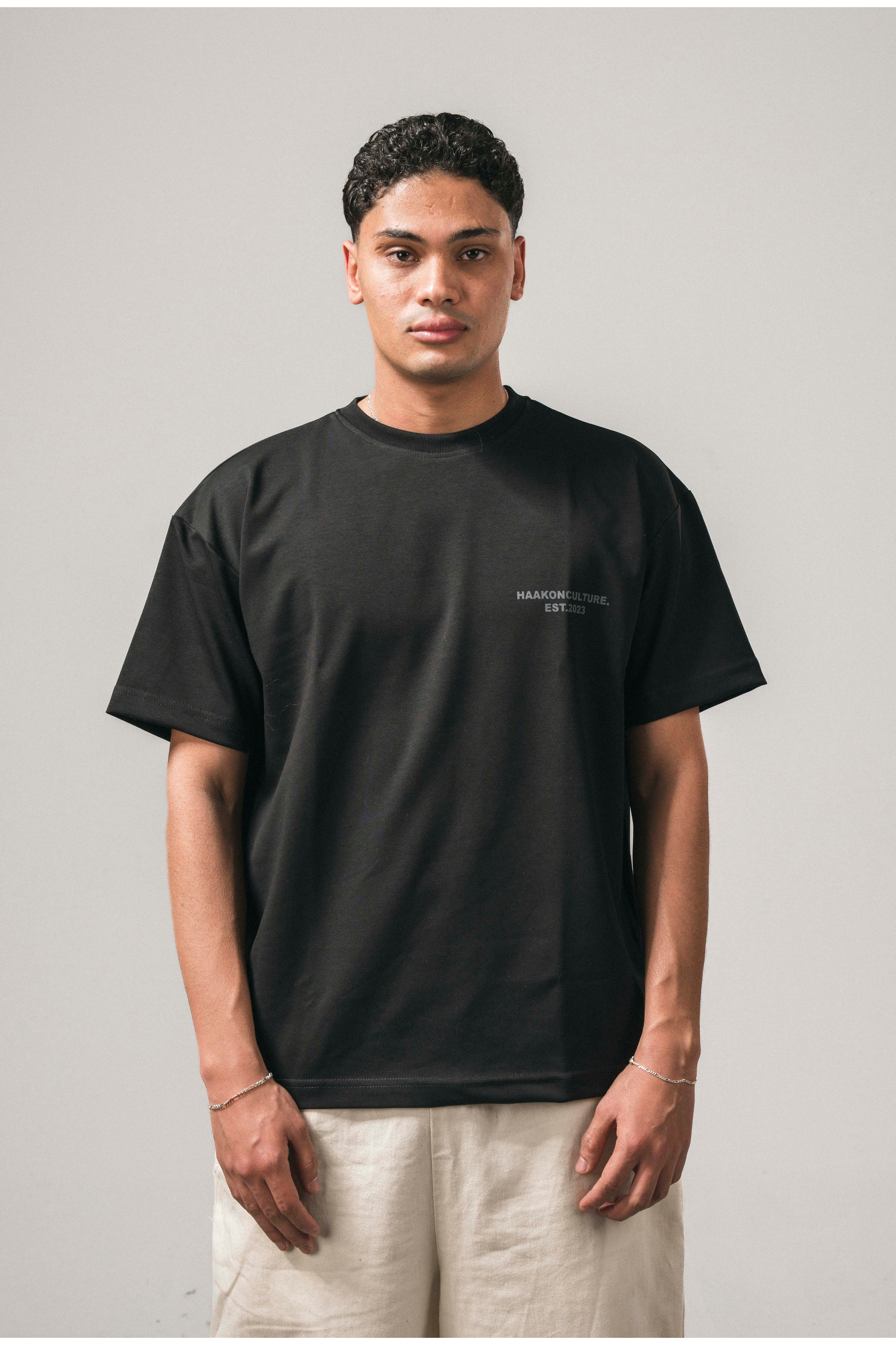"BASIC"BLACK TEE
