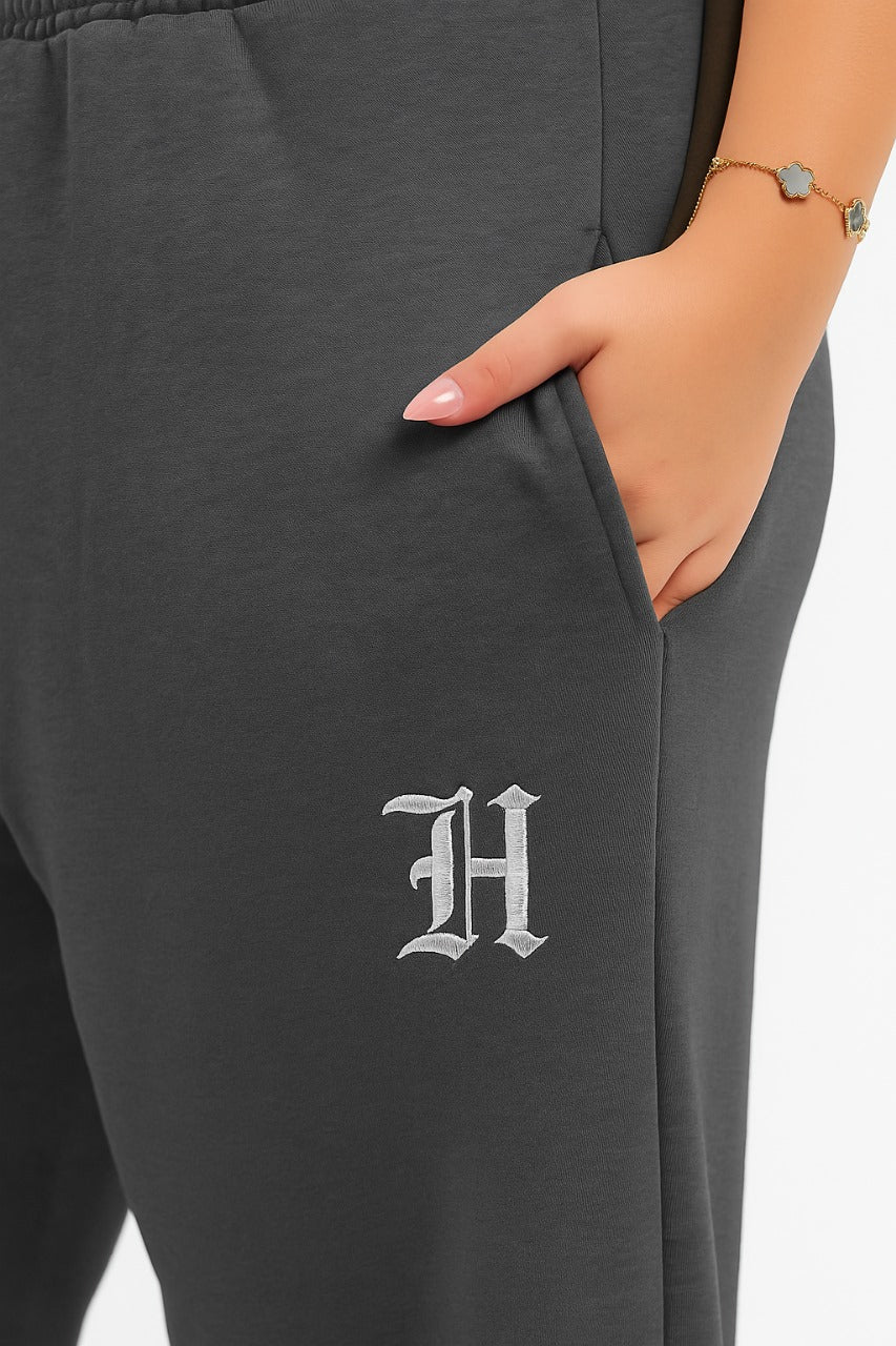 GRAY GOTHIC SWEATPANTS